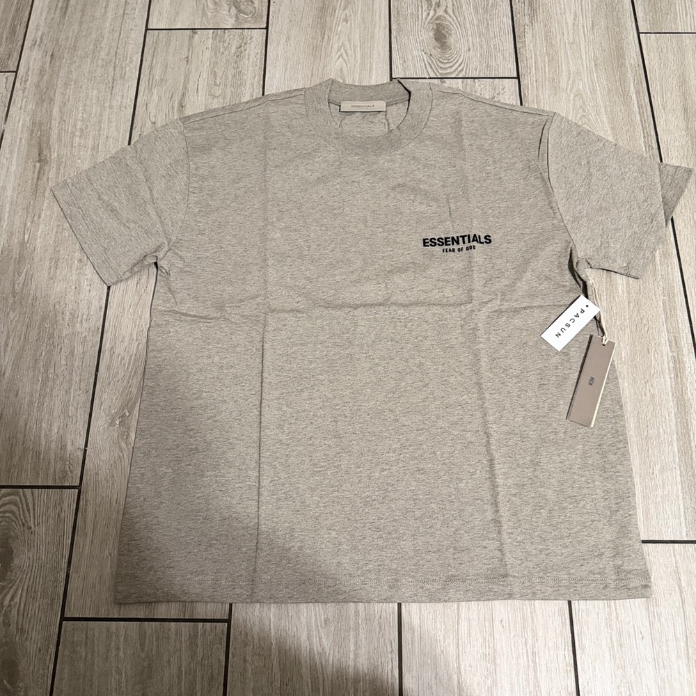 Essentials Short Sleeve Crewneck Tee — Heather Gray